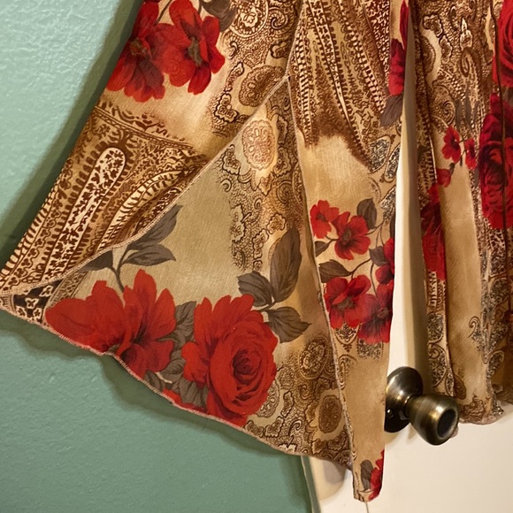 Boho Sheer Tunic Top - Picture 2 of 7